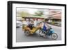 Motion Blur Image of a Tuk-Tuk in the Capital City of Phnom Penh-Michael Nolan-Framed Photographic Print