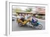 Motion Blur Image of a Tuk-Tuk in the Capital City of Phnom Penh-Michael Nolan-Framed Photographic Print