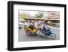 Motion Blur Image of a Tuk-Tuk in the Capital City of Phnom Penh-Michael Nolan-Framed Photographic Print