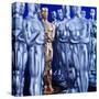 Motion Picture Academy, the Oscarsoscar Statuette at Academy Awards Theater, Hollywood-Bill Eppridge-Stretched Canvas