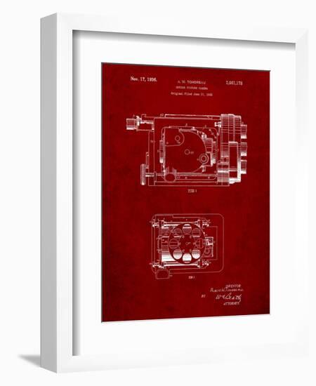 Motion Picture Camera 1932 Patent-Cole Borders-Framed Art Print