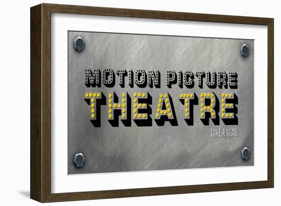 Motion Picture Theatre-PI Studio-Framed Art Print