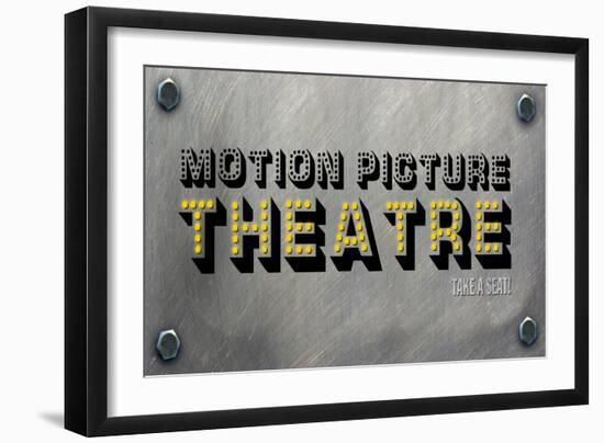 Motion Picture Theatre-PI Studio-Framed Art Print