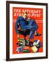 "Motivated to Sleep," Saturday Evening Post Cover, May 7, 1938-John E. Sheridan-Framed Giclee Print