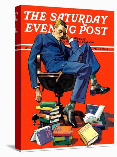"Motivated to Sleep," Saturday Evening Post Cover, May 7, 1938-John E. Sheridan-Stretched Canvas