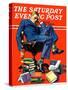 "Motivated to Sleep," Saturday Evening Post Cover, May 7, 1938-John E. Sheridan-Stretched Canvas