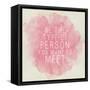Motivating Quote - Be the Type of Person You Want to Meet-happydancing-Framed Stretched Canvas