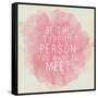 Motivating Quote - Be the Type of Person You Want to Meet-happydancing-Framed Stretched Canvas