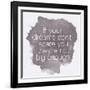 Motivating Quote - If Your Dreams Don?T Scare You-happydancing-Framed Art Print