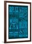 Motivation Set Blue-Lorand Okos-Framed Premium Giclee Print