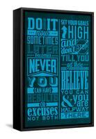 Motivation Set Blue-Lorand Okos-Framed Stretched Canvas