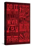 Motivation Set Red-Lorand Okos-Stretched Canvas