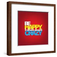 Motivational Background-maxmitzu-Framed Art Print