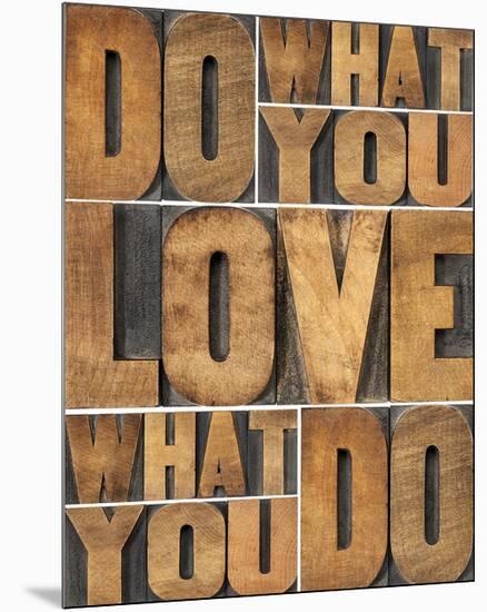 Motivational: Do What You Love-null-Mounted Premium Giclee Print