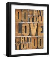 Motivational: Do What You Love-null-Framed Art Print