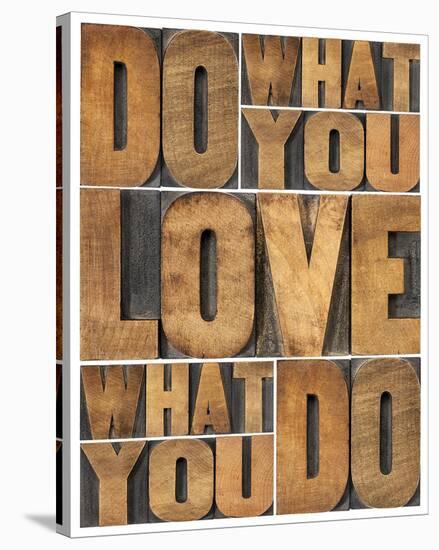 Motivational: Do What You Love-null-Stretched Canvas