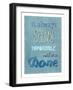 Motivational Poster-bloomua-Framed Art Print