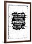 Motivational Quote Poster Grunge Background-Vanzyst-Framed Art Print