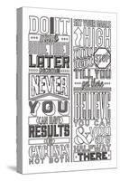 Motivational Set White-Vintage Vector Studio-Stretched Canvas