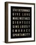 Motivational Type III-SD Graphics Studio-Framed Art Print