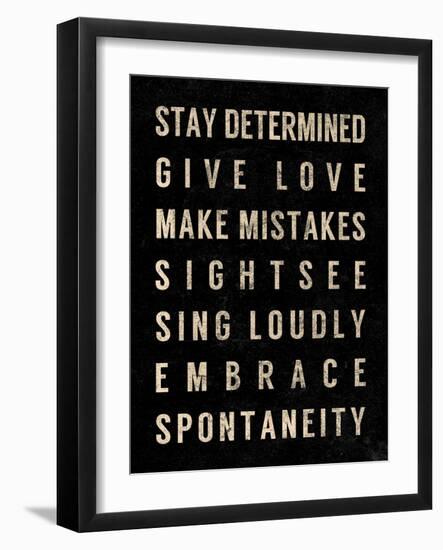 Motivational Type III-SD Graphics Studio-Framed Art Print