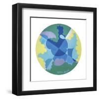 Motivo di Paesaggio-Giacomo Balla-Framed Art Print