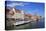 Motlawa Riverbank with the Old town of Gdansk, Gdansk, Pomerania, Poland, Europe-Hans-Peter Merten-Stretched Canvas