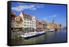 Motlawa Riverbank with the Old town of Gdansk, Gdansk, Pomerania, Poland, Europe-Hans-Peter Merten-Framed Stretched Canvas