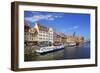 Motlawa Riverbank with the Old town of Gdansk, Gdansk, Pomerania, Poland, Europe-Hans-Peter Merten-Framed Photographic Print