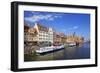 Motlawa Riverbank with the Old town of Gdansk, Gdansk, Pomerania, Poland, Europe-Hans-Peter Merten-Framed Photographic Print