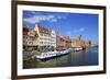 Motlawa Riverbank with the Old town of Gdansk, Gdansk, Pomerania, Poland, Europe-Hans-Peter Merten-Framed Photographic Print