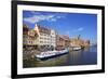 Motlawa Riverbank with the Old town of Gdansk, Gdansk, Pomerania, Poland, Europe-Hans-Peter Merten-Framed Photographic Print