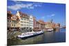 Motlawa Riverbank with the Old town of Gdansk, Gdansk, Pomerania, Poland, Europe-Hans-Peter Merten-Mounted Photographic Print