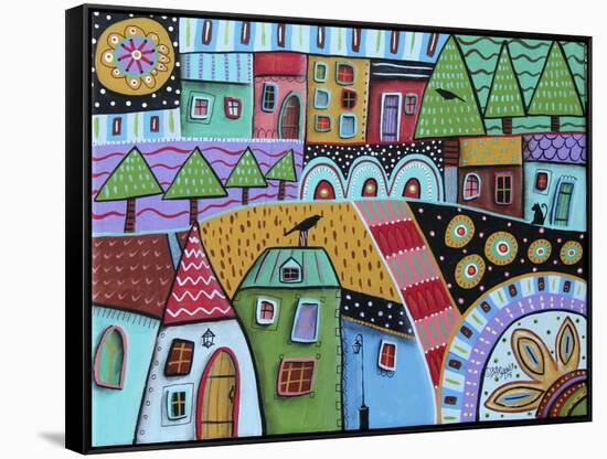 Motley Landscape 1-Karla Gerard-Framed Stretched Canvas