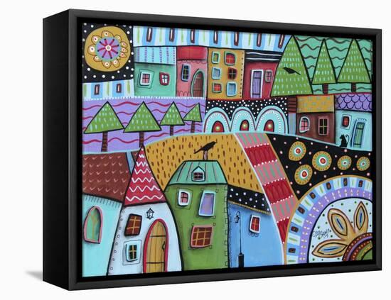 Motley Landscape 1-Karla Gerard-Framed Stretched Canvas