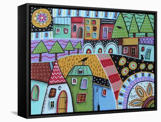 Motley Landscape 1-Karla Gerard-Framed Stretched Canvas