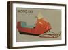 Moto-Ski, Early Snomobile-null-Framed Art Print