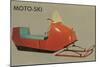 Moto-Ski, Early Snomobile-null-Mounted Art Print