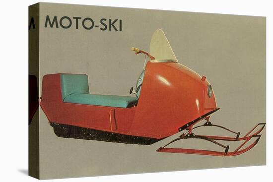 Moto-Ski, Early Snomobile-null-Stretched Canvas