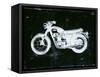 Moto White-JB Hall-Framed Stretched Canvas