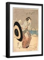 Moto-Yanagibashi Yuki No Kokei-Utagawa Toyokuni-Framed Giclee Print