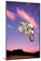 Motocross Air-null-Mounted Art Print