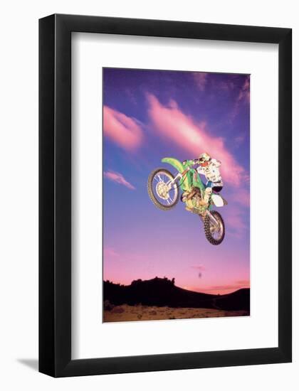 Motocross Air-null-Framed Art Print