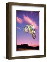 Motocross Air-null-Framed Art Print