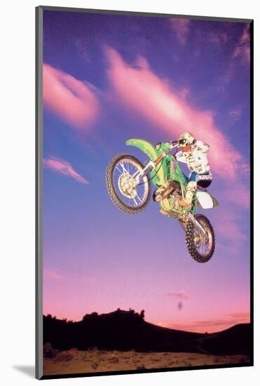 Motocross Air-null-Mounted Art Print