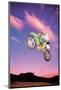 Motocross Air-null-Mounted Art Print