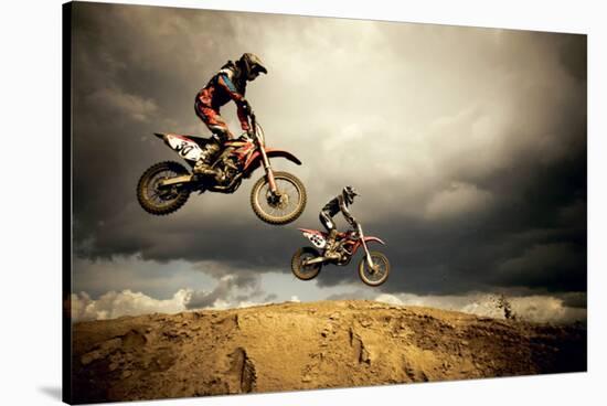 Motocross: Big Air-null-Stretched Canvas