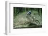 Motocross Driver under the Spray of Mud-sportpoint-Framed Photographic Print