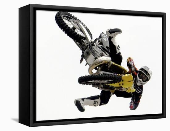 Motocross II-Karen Williams-Framed Stretched Canvas