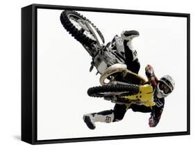 Motocross II-Karen Williams-Framed Stretched Canvas